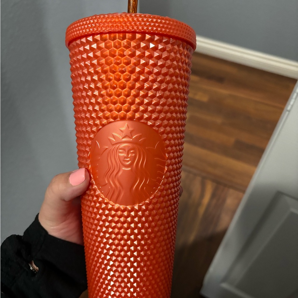 Starbucks Orange Studded Tumbler